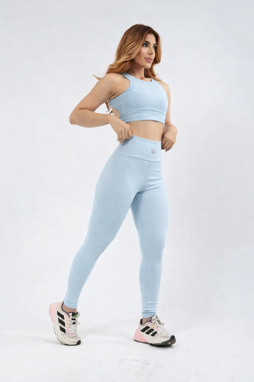 Conjunto calça - Tecido canelado